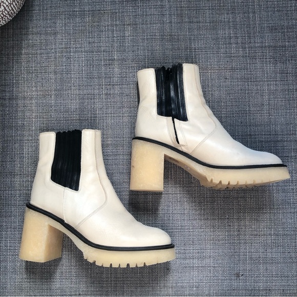 Free People Off White/Cream James Chelsea Boot Size 41/11 - Picture 6 of 15